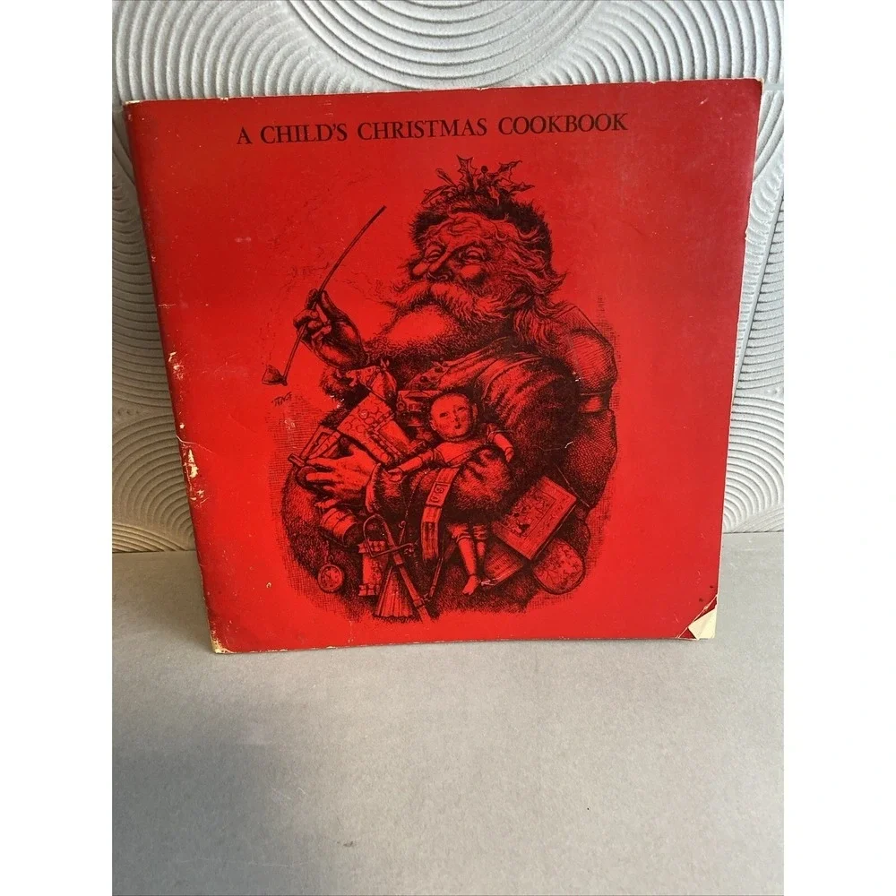 1964 A CHILD'S CHRISTMAS COOKBOOK The Denver Art Museum SANTA Vintage 60s